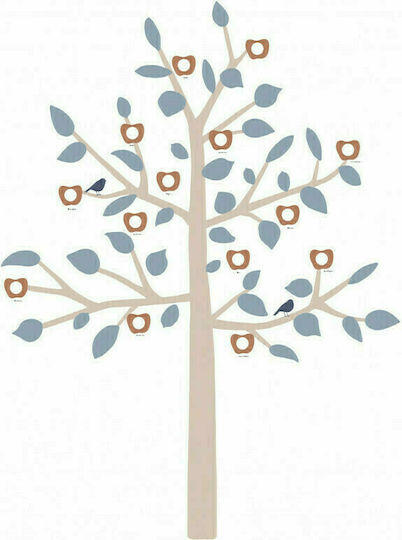 Mimi'lou Kids Wall Sticker Big Family Tree Blue