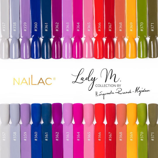 NaiLac Βερνίκι Νυχιών Μακράς Διαρκείας Quick Dry Πράσινο #371 7ml