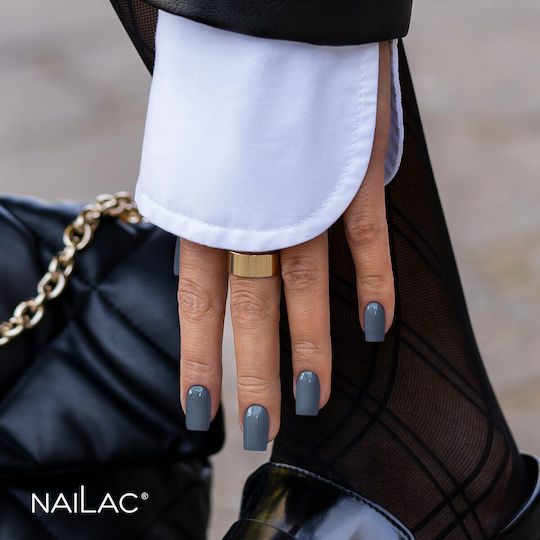 NaiLac Лак за нокти Дълготраен Quick Dry Сив #473 7ml