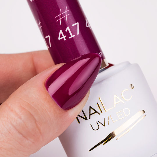 NaiLac Βερνίκι Νυχιών Μακράς Διαρκείας Quick Dry Μπεζ #417 7ml