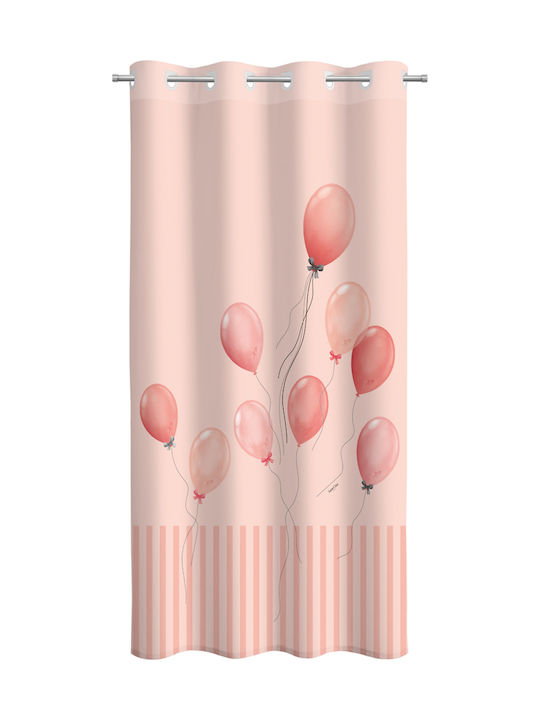 Saint Clair Kids Grommet Top Curtain Drift Pink 1752030120008 160x240cm