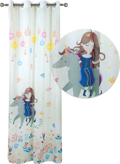 Das Home Perdea pentru Copii cu Capsatoare Albastră 420142802065 140x280buc