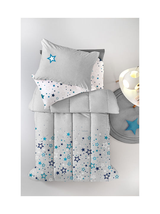 Guy Laroche Kinderdecken Einzeln mit Kopfkissenbezug Silver Suede 160x230cm