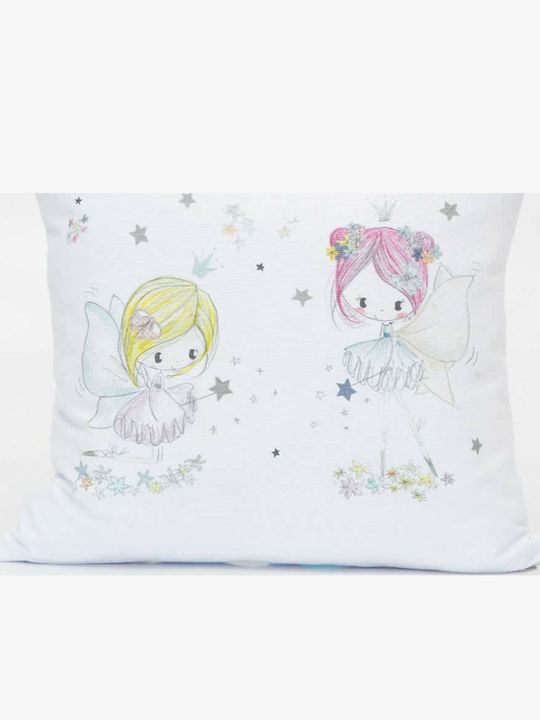 Borea Față De Pernă Decorativă Pentru Copii Magic Albă 45x45cm