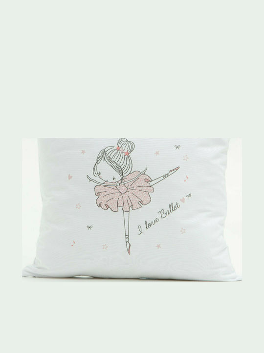 Borea Kids Decorative Pillow Printed Ballet White 45x45cm