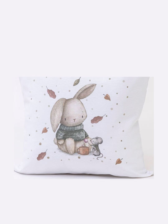 Borea Kids Decorative Pillow Printed White 45x45cm