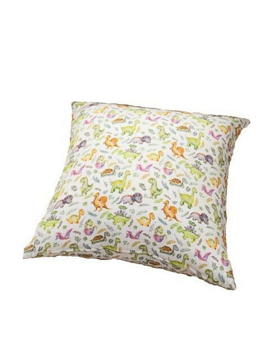 Teoran Kids Decorative Pillow Dino Multicolour 45x45cm