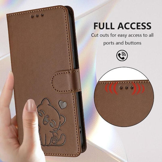 SSCase Brieftasche Braun Motorola Moto G47 5G