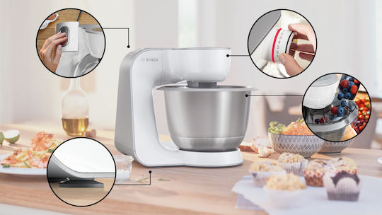 Bosch Stand Mixer 1000W with Plastic Mixing Bowl 3.9lt
