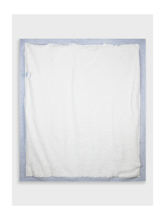 Energiers Gestrickte Babydecken Kinderbett Blau
