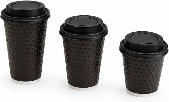 Ecocraft Disposable Paper Black Cup 480ml 25pcs