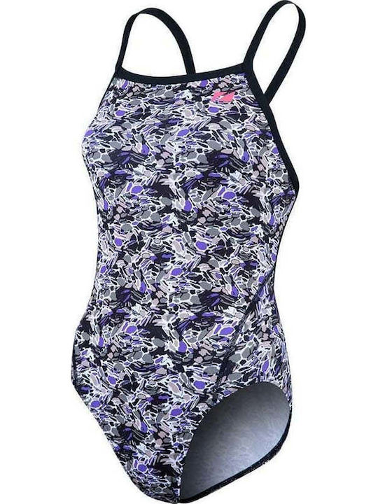 Zone3 Speedo Damen Renn-Badeanzug Ein Stück Blau