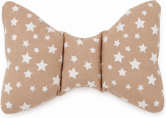 Schmetterling Babykissen Beige Sterne