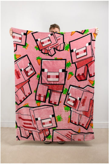 Paladone Kinder Wurfkissen Minecraft Fleece Decke