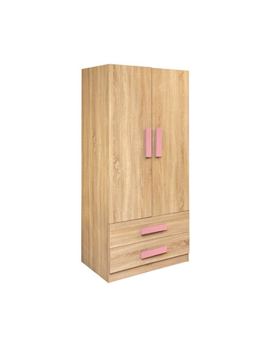 Playroom Sonama Zwei Türen Schrank Rosa 80x50x180cm