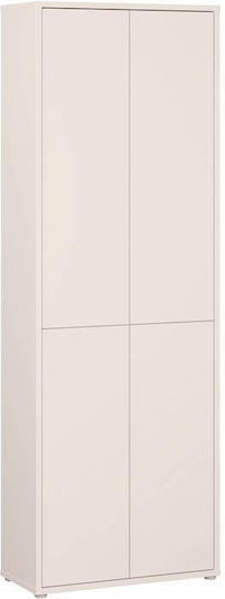 Zwei Türen Kinderkleiderschrank Beige 75x35x215cm