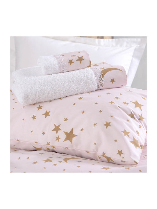 Rythmos Moonlight Kinder Kissenbezüge Set 50x70cm Ροζ 203-101-2317
