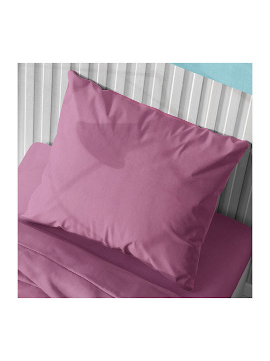 Dimcol Solid Kids Cotton Pillowcase 50x70cm Lilac 1930813106249274