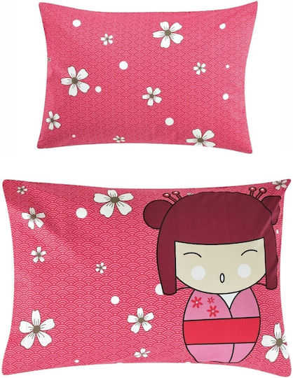 Kentia Hirocco Детски калъфи за възглавници от 100% памук 50x70бр Red-Pink-Eggplant Kentia Hirocco Детски калъфи за възглавници от 100% памук 50x70бр Red-Pink-Eggplant