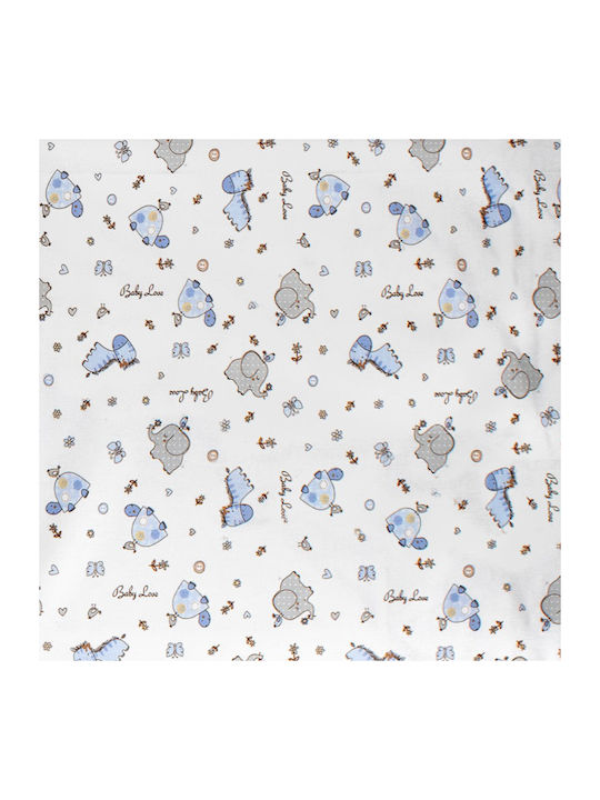 Dimcol Elephant Kids Cotton Pillowcase 50x70cm 174 Blue