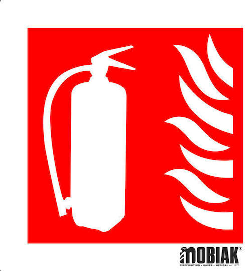 Πινακίδα "Extinctor de incendiu" 15x15cm.