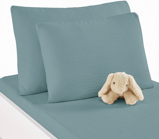 La Redoute Interieurs Παιδική Μαξιλαροθήκη από 100% Βαμβάκι 35x45εκ. Μπλε