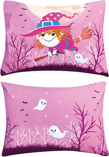 Kentia Hans Kids Cotton Pillowcase Set 50x70cm Pink-purple
