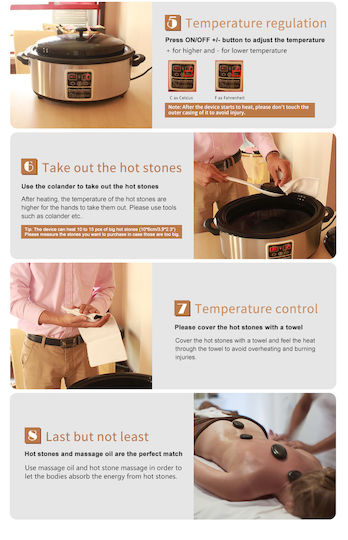 SuperOrtho Hot Stones Βασάλτη 60τμχ
