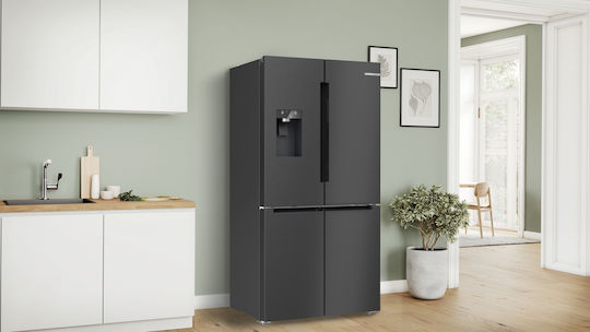 Bosch Ψυγείο Ντουλάπα 574lt Total NoFrost Υ183xΠ90.5xΒ73.1εκ. Inox KFI96AXEA