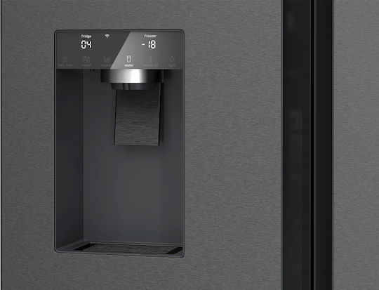 Bosch Ψυγείο Ντουλάπα 574lt Total NoFrost Υ183xΠ90.5xΒ73.1εκ. Inox KFI96AXEA
