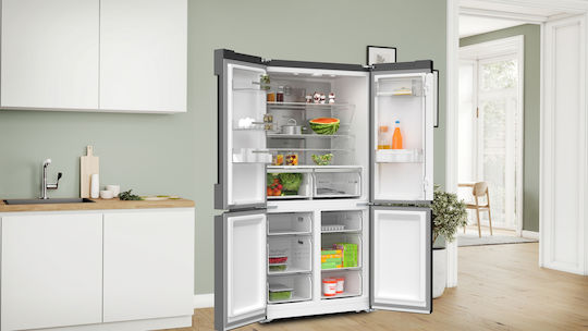 Bosch Side-by-Side Kühlschrank 605Es Total NoFrost H183xB91xT73.1cm. Schwarz KFN96AXEA