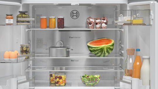 Bosch Side-by-Side Kühlschrank 605Es Total NoFrost H183xB91xT73.1cm. Schwarz KFN96AXEA