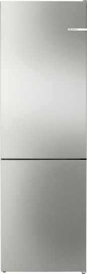 Bosch Ψυγειοκαταψύκτης 321lt Total NoFrost Υ186xΠ60xΒ66.5εκ. Inox KGN362IDF
