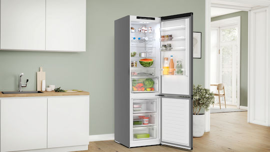 Bosch Kühl-Gefrierkombination 363Es NoFrost H203xB60xT66.5cm. Gray KGN39OCAF