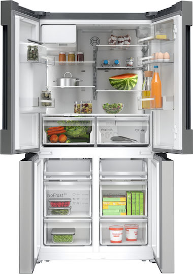 Bosch Хладилник Гардероб 574лт В183xШ90.5xД73.1см. Inox KFD96APEA