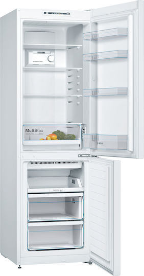 Bosch Ψυγειοκαταψύκτης 305lt Total NoFrost Υ186xΠ60xΒ66εκ. Λευκός KGN36NWEA