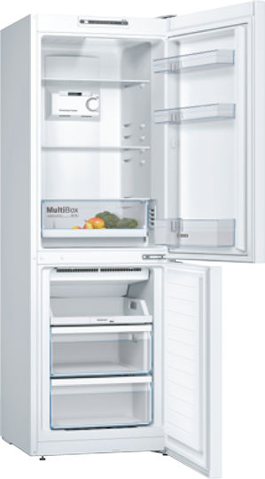 Bosch Fridge-Freezer 282lt Total NoFrost H176xW60xD66cm White KGN33NWEB