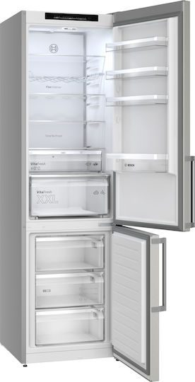 Bosch Ψυγειοκαταψύκτης 363lt Total NoFrost Υ203xΠ60xΒ66.5εκ. Inox KGN39VIBT