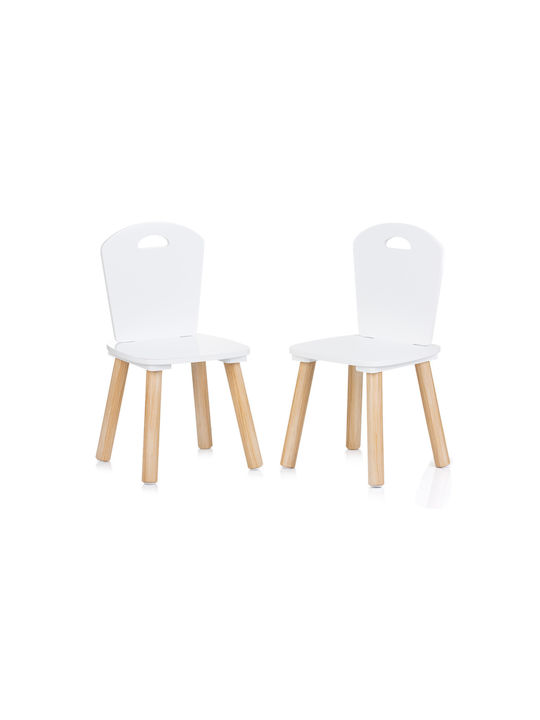 Kinder Tischset mit Stühlen Weiß Chipolino
