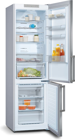 Pitsos Ψυγειοκαταψύκτης 368lt Total NoFrost Υ203xΠ60xΒ60εκ. Inox PKNB39VIDT
