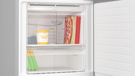 Pitsos Kühl-Gefrierkombination 508Es Total NoFrost H193xB70xT80cm. Inox PKNB56XIDQ