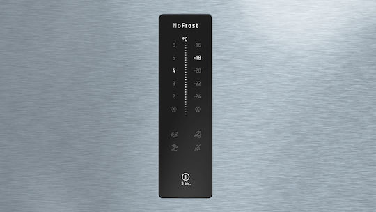 Pitsos Kühl-Gefrierkombination 508Es Total NoFrost H193xB70xT80cm. Inox PKNB56XIDQ