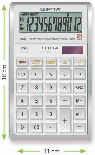 Gipta Calculator De Birou 12 Cifre În Culoare Albă