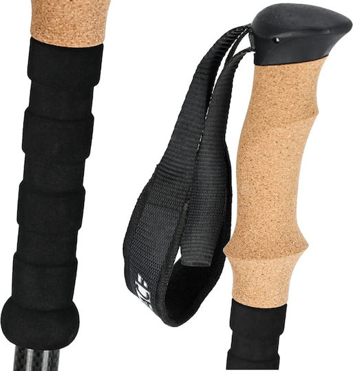 Activ Space Wanderstöcke aus Kohlefaser 2er Pack Schwarze