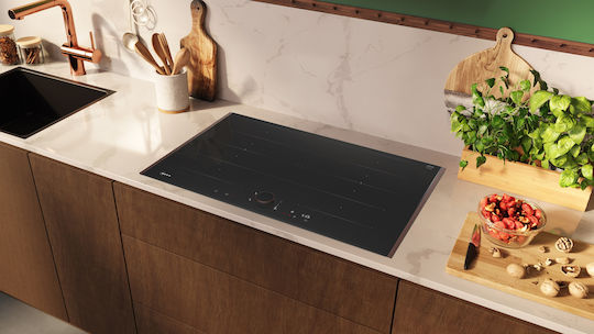 Neff N 90 Smart Επαγωγική Εστία με Πλαίσιο Αυτόνομη με Λειτουργία Κλειδώματος 83.4x52.7εκ. Brushed Bronze