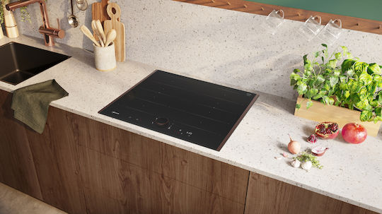 Neff N 90 Smart Induction Cooktop With Frame Autonomous with Child Lock Function 61.4x52.7εκ. Deep Black