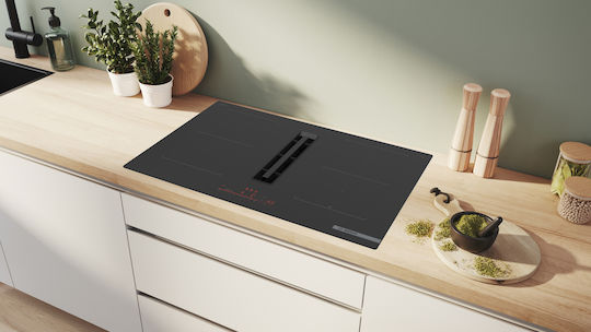Bosch Serie 6 Intelligent Induktionskochfeld Autonom mit Dunstabzugshaube & Kindersicherung 80.2x52.2εκ.