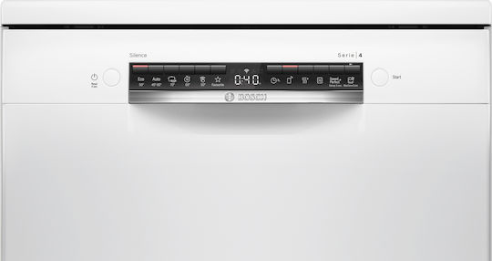 Bosch Ελεύθερο Πλυντήριο Πιάτων με Wi-Fi για 13 Σερβίτσια Home Connect Π60xY84.5εκ. Λευκό