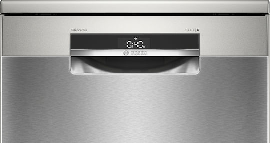 Bosch Ελεύθερο Πλυντήριο Πιάτων με Wi-Fi για 14 Σερβίτσια Extra Clean Π60xY84.5εκ. Inox