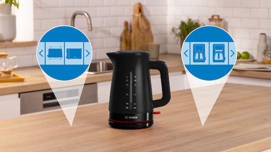 Bosch MyMoment Електрическа Кана 1.7л 2400W Черна